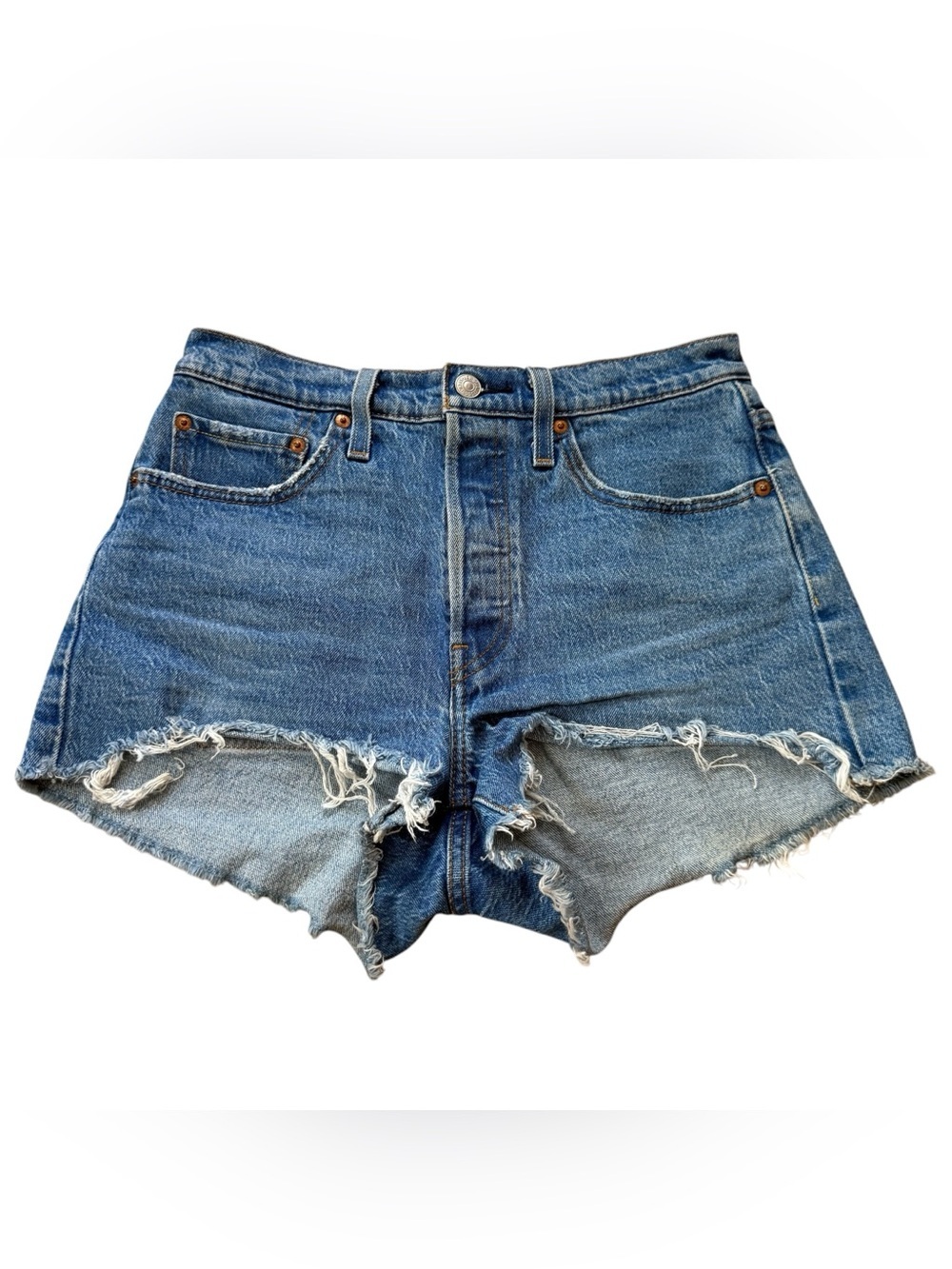 Levi’s 501 Denim Cutoff Shorts (size 27) Medium Wash